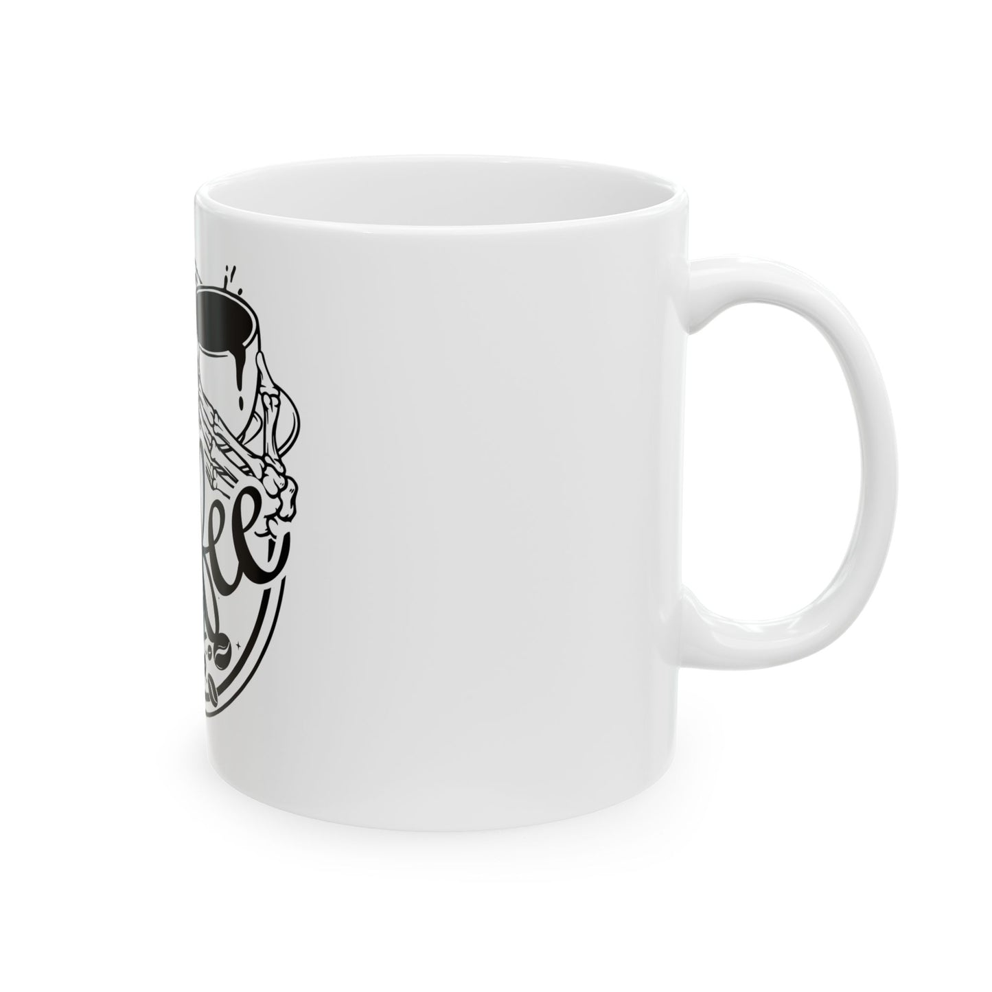 Dead Inside But Coffee Ceramic Mug - 11oz & 15oz for Coffee Lovers